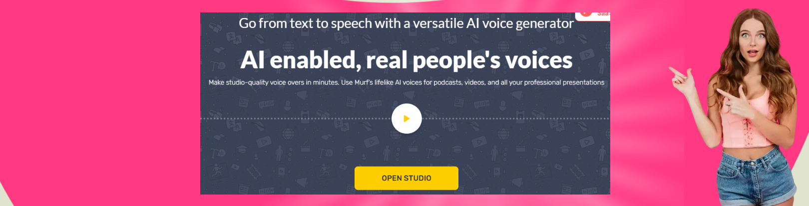 Go from text to speech with a versatile AI voice generator